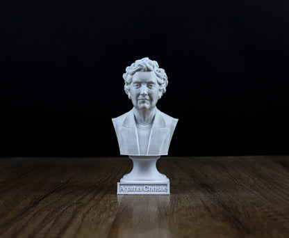 Agatha Christie Bust, English Writer Statue, Gift for Book Lover