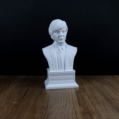 John Lennon and Paul McCartney Busts 2, The Beatles Statue, Sculpture Decoration
